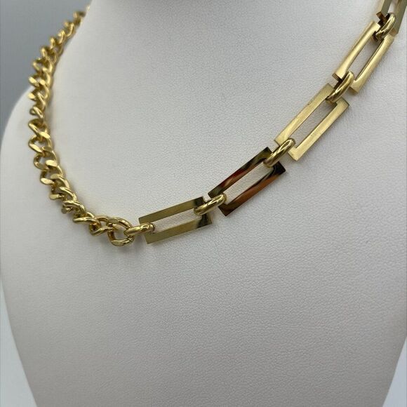 New earring, geometric, statement, matt finished metal, on trend, black gold - Picture 10 of 16